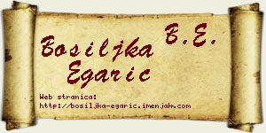 Bosiljka Egarić vizit kartica